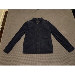 Banana Republic Navy Corduroy Trucker Shirt Jacket
